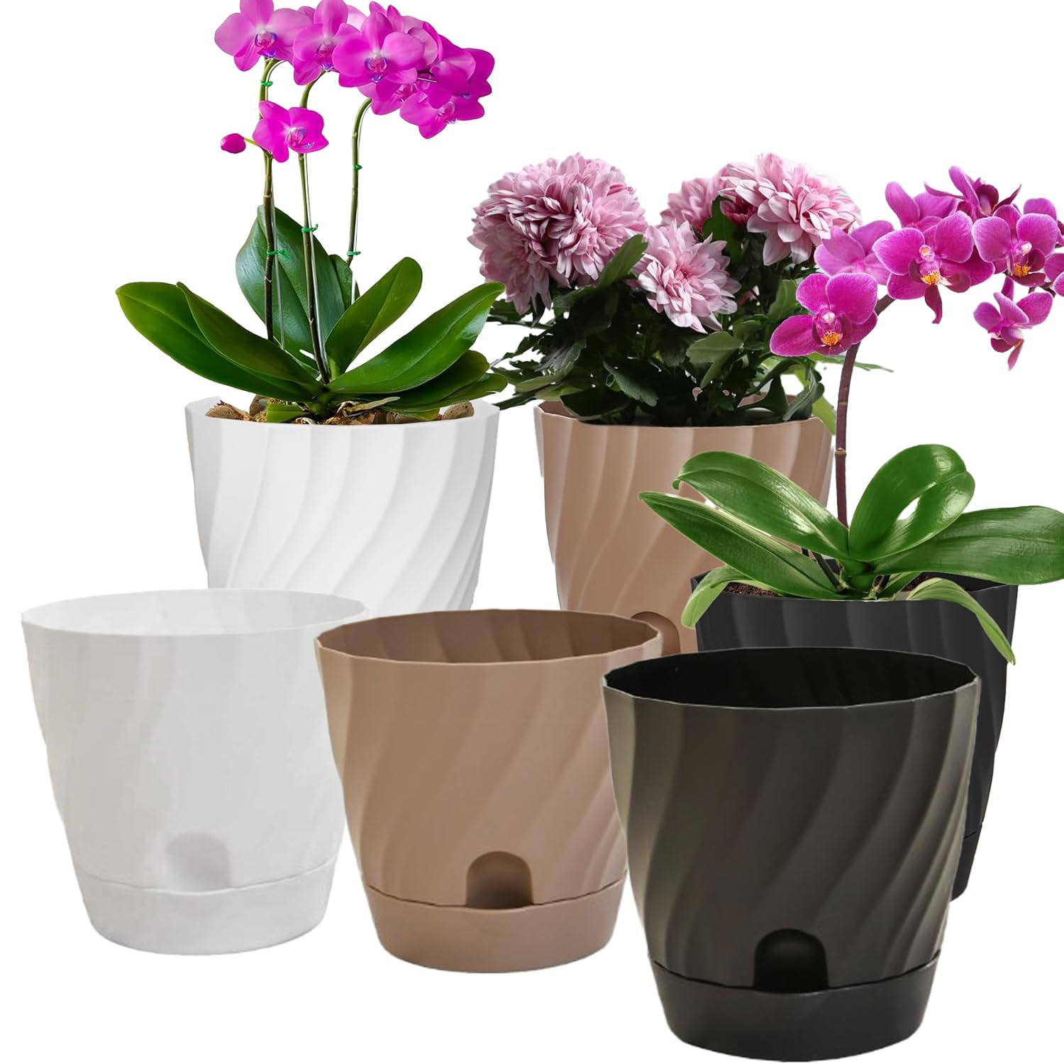 Amazon.co.jp: Yuehuam 植木鉢 プランター 鉢 プラスチック